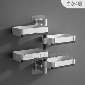 Wall-Mounted Multi-Functional Household Soap Dish