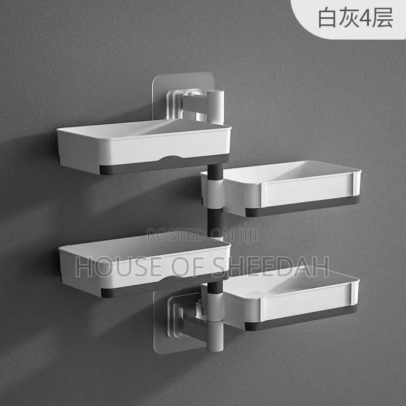 Wall-Mounted Multi-Functional Household Soap Dish