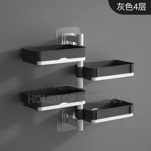 Wall-Mounted Multi-Functional Household Soap Dish