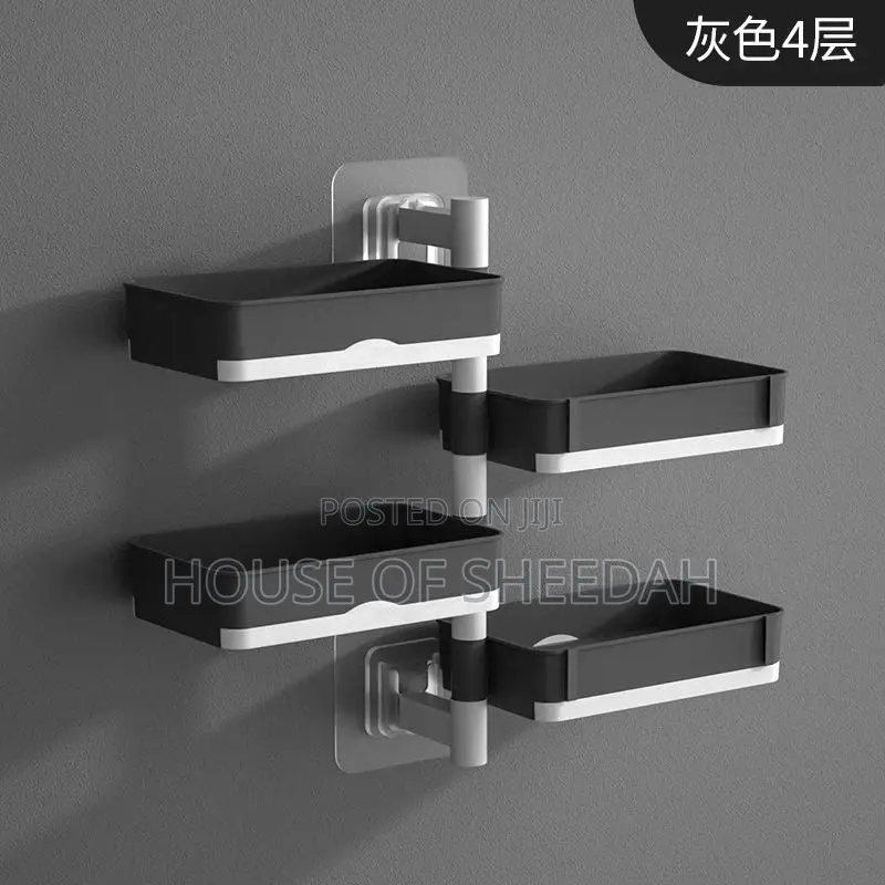 Wall-Mounted Multi-Functional Household Soap Dish