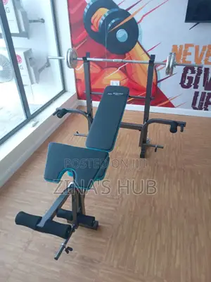 Weight Lifting Bench With 50kg Set