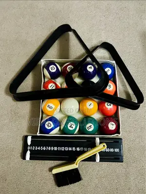 Small Snooker Balls, Table Brush, Scoreboard and 2 Racks
