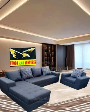 Simple L-Shape Sofa and Single Seater Chair for Quick Sale