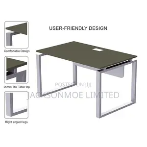 Modern Office Table With Metal Legs