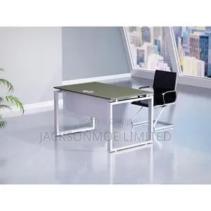 Modern Office Table With Metal Legs