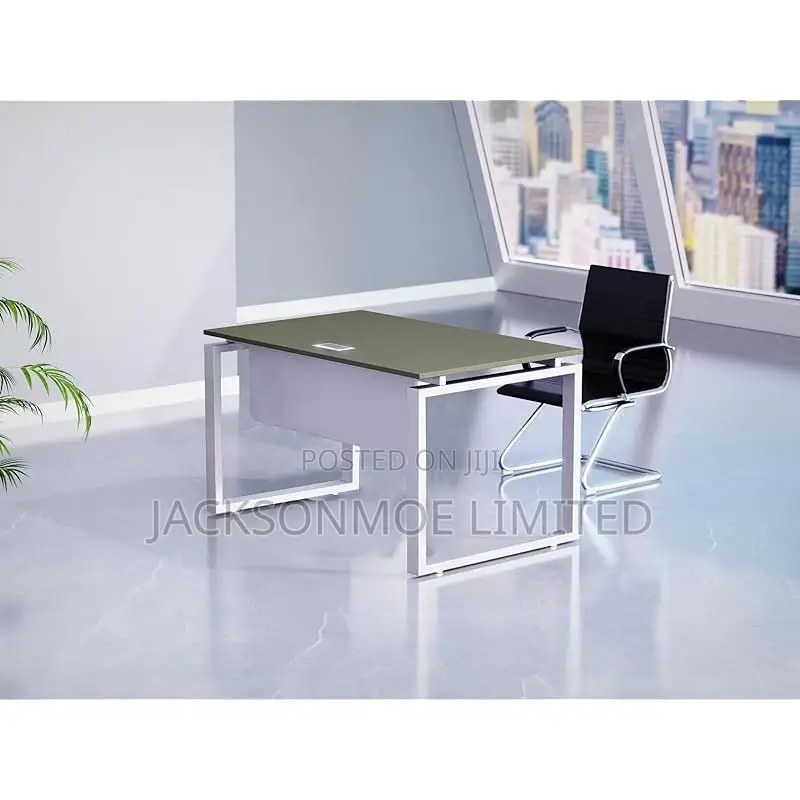 Modern Office Table With Metal Legs