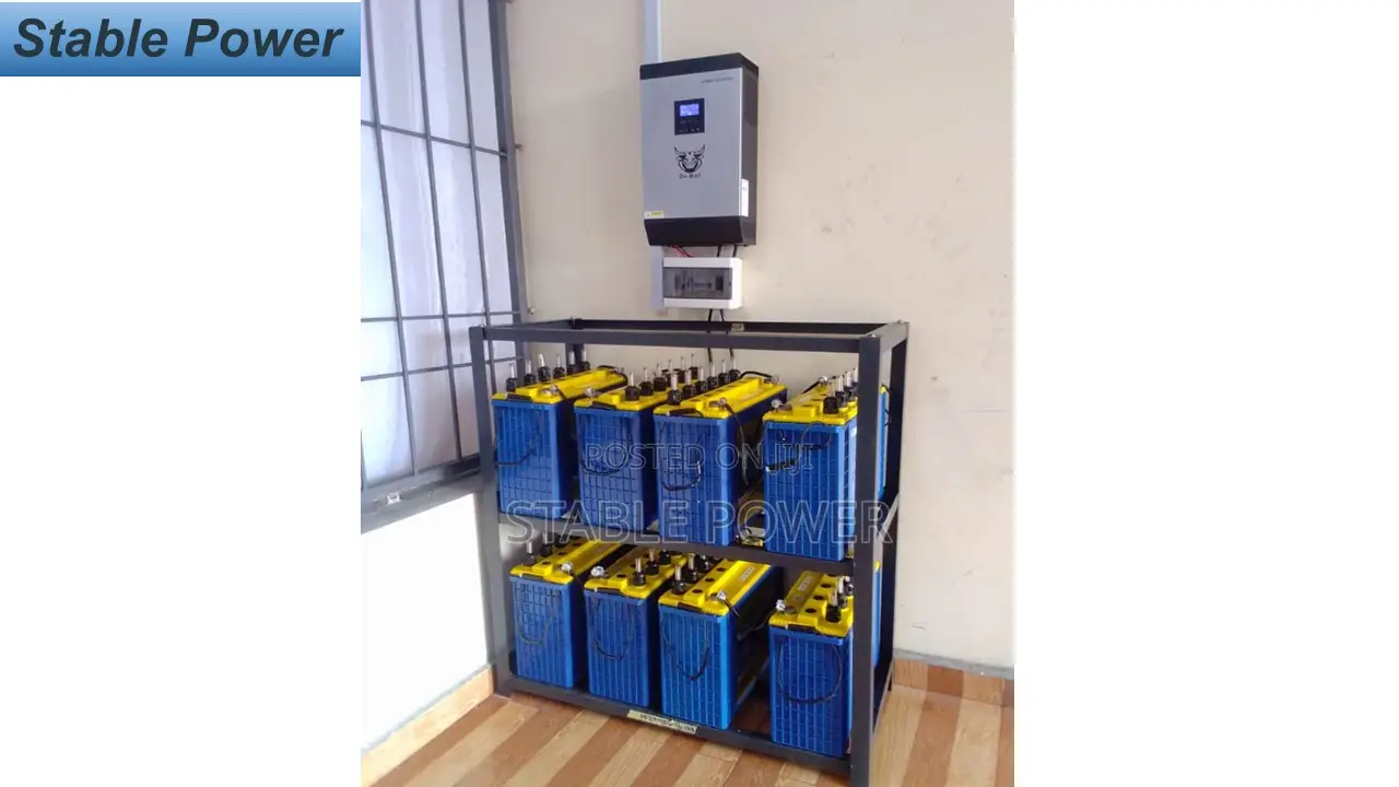 7.5kva Puresine Wave Inverter Installation With 8 Batteries