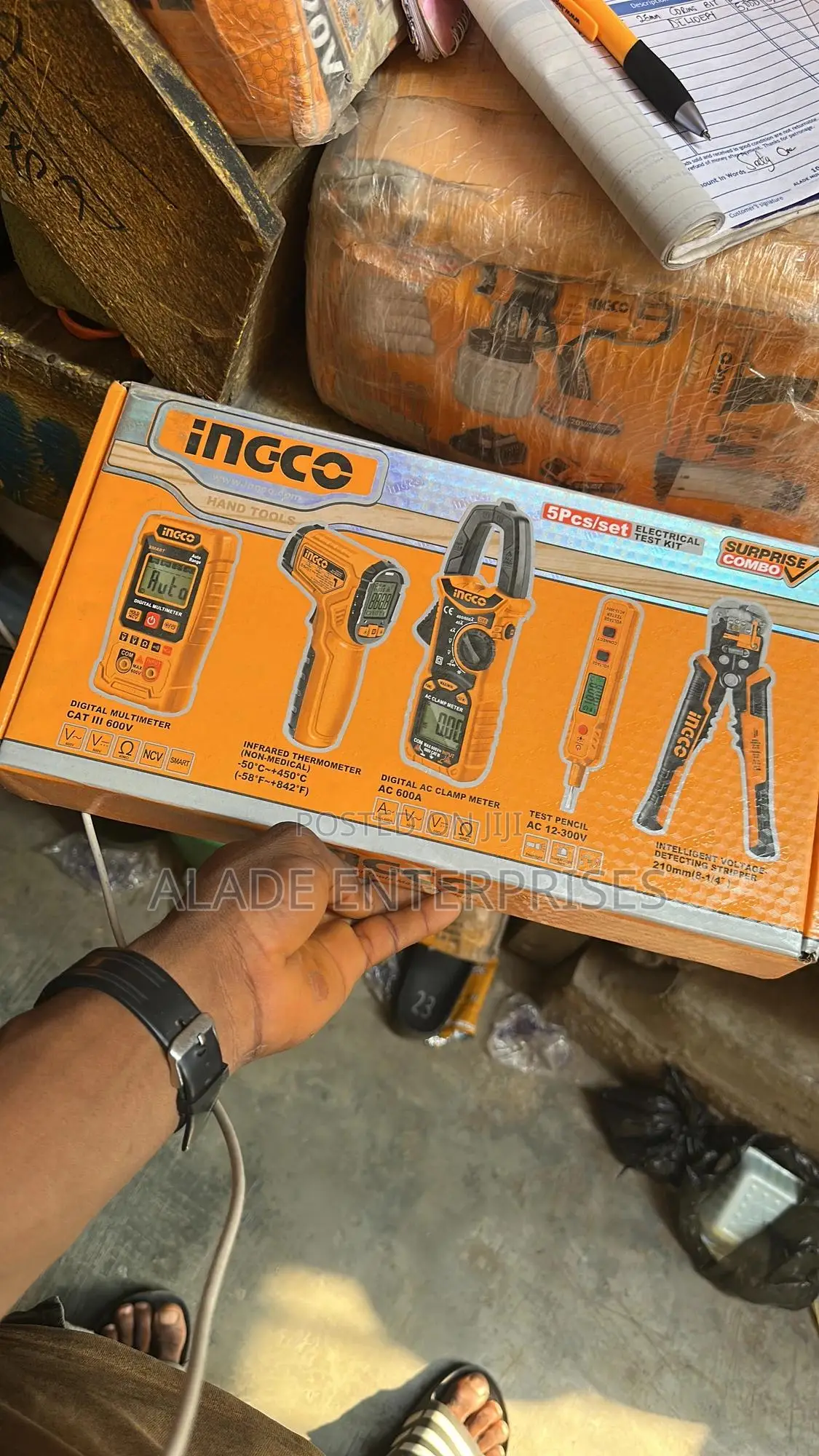 Test Pencil, Infrared Thermometer, Wire Stripper,Multimeter