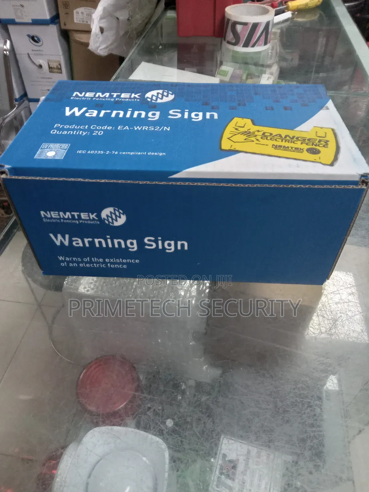 Nemtek Electric Fence Danger Warning Sign