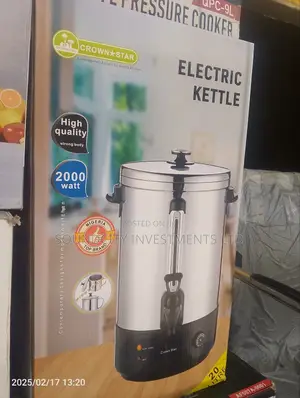 Crown Star Electric Kettle With Stainless Bucket.