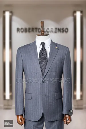 Sweet Strip Ash Colors Suit Available
