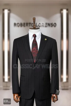 Thinted Thick Black Quality Classic Suit