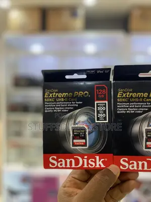 Sandisk 128gb Extreme Pro Uhs-Ii SDXC Memory Card