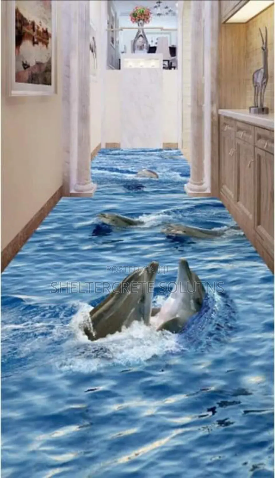 3D Epoxy Graphics Floor and Bio Digester
