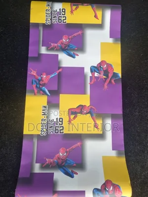 Purple Spiderman Children Wallpaper