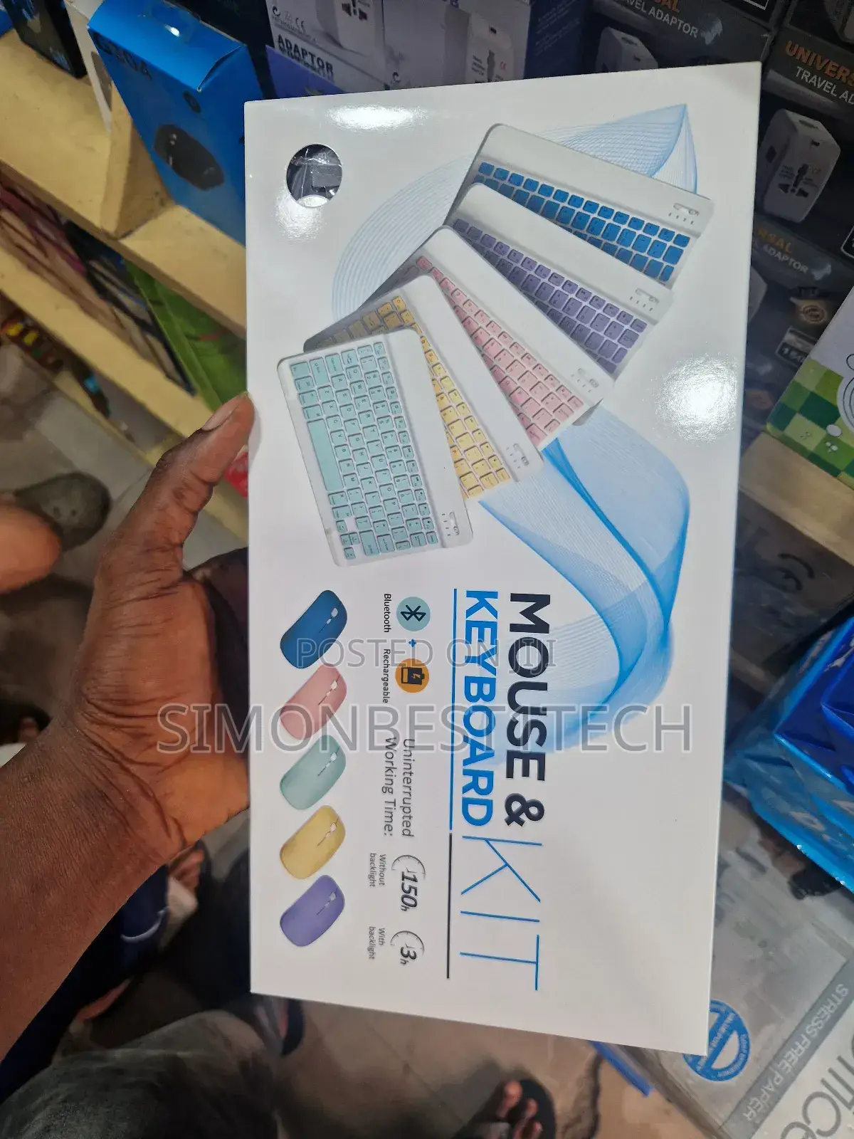 Portable Bluetooth Keyboard and Mouse