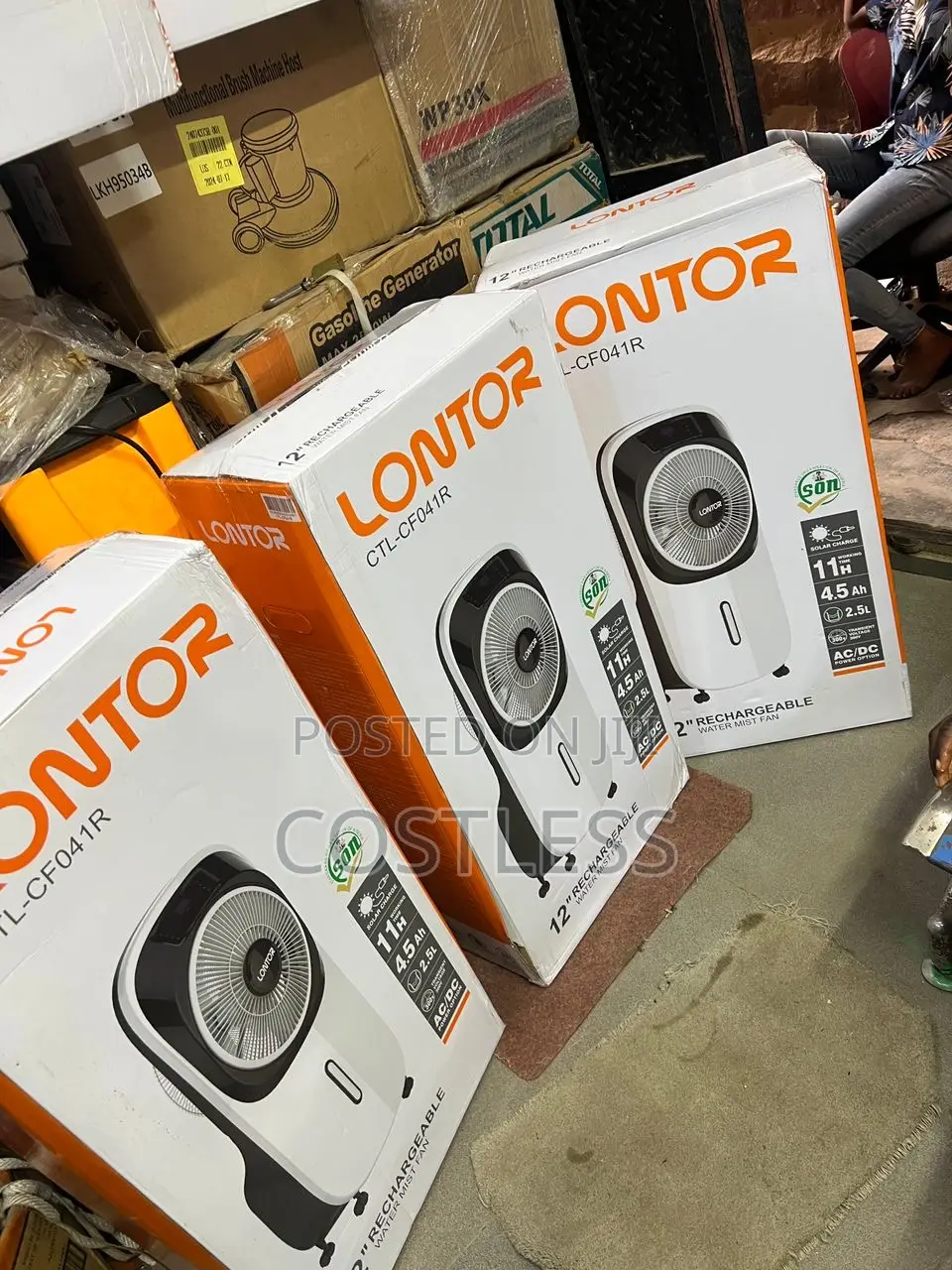 Lontor Rechargeable Mist Fan