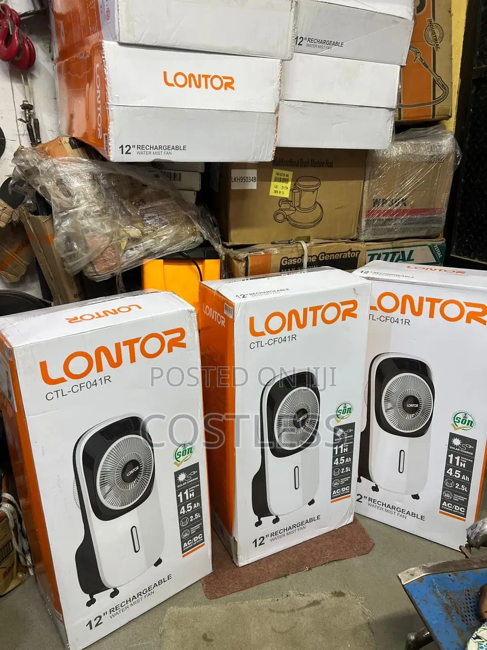 Lontor Rechargeable Mist Fan
