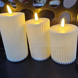 3 in 1stripe Led Pillar Candle