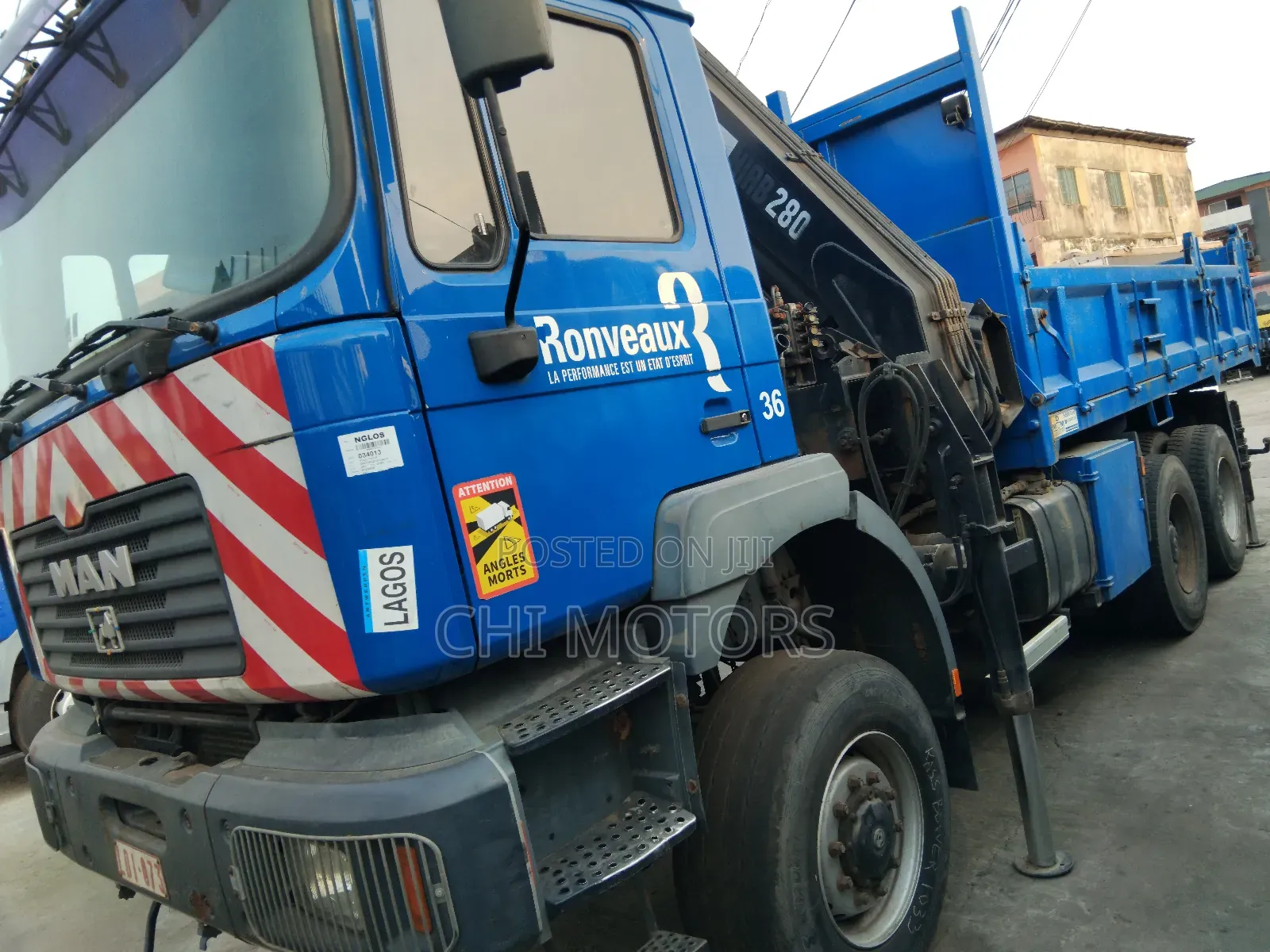 Man Diesel Tipper With Self Loader 2012 Blue