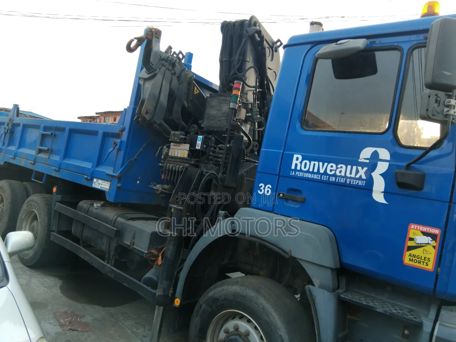 Man Diesel Tipper With Self Loader 2012 Blue