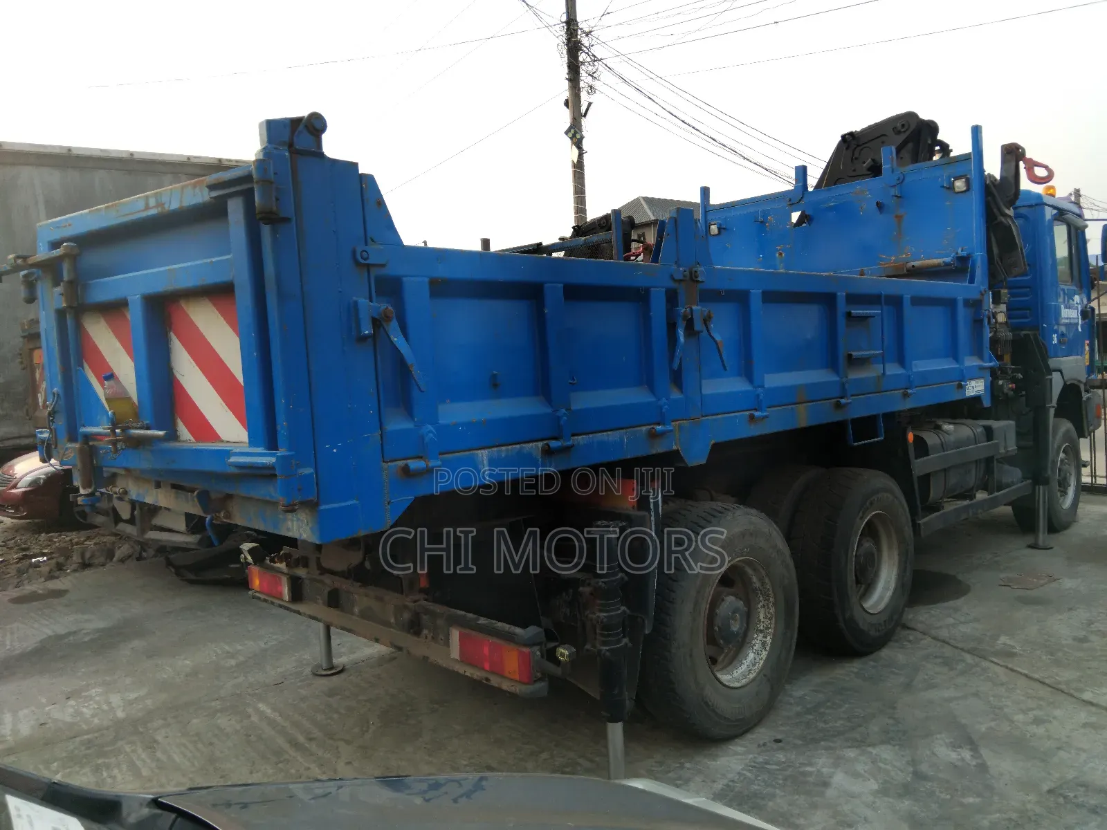 Man Diesel Tipper With Self Loader 2012 Blue