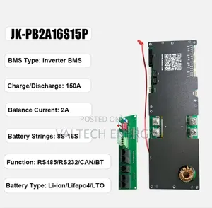 Jk-Pb2a16s15p 150a 8s-16s 2a Active Balancer Smart Lithuim Battery BMS