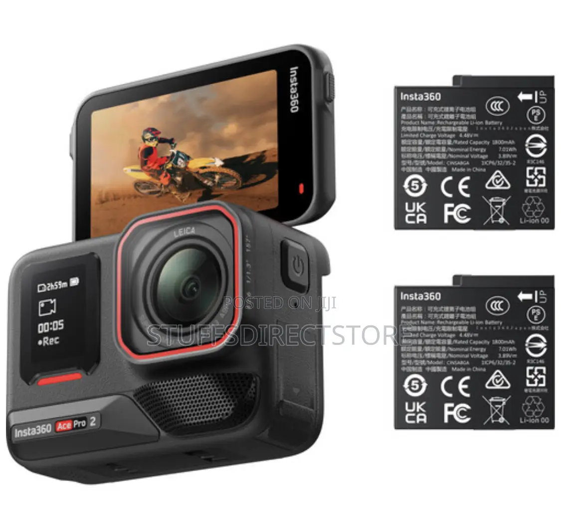 Insta360 Ace Pro 2 Action Camera Battery Bundle