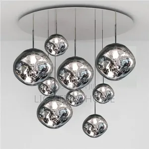 Glass Ball Chandelier