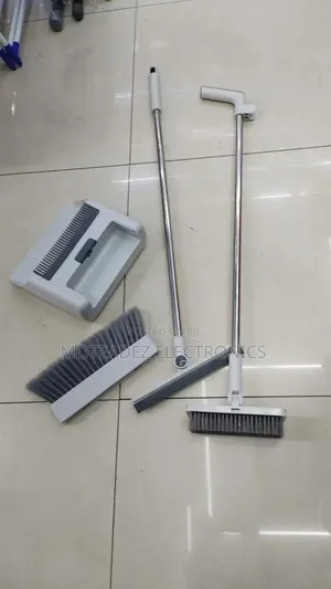 4 in 1 Long Pole Floor Sweeping Broom, Brush and Packer