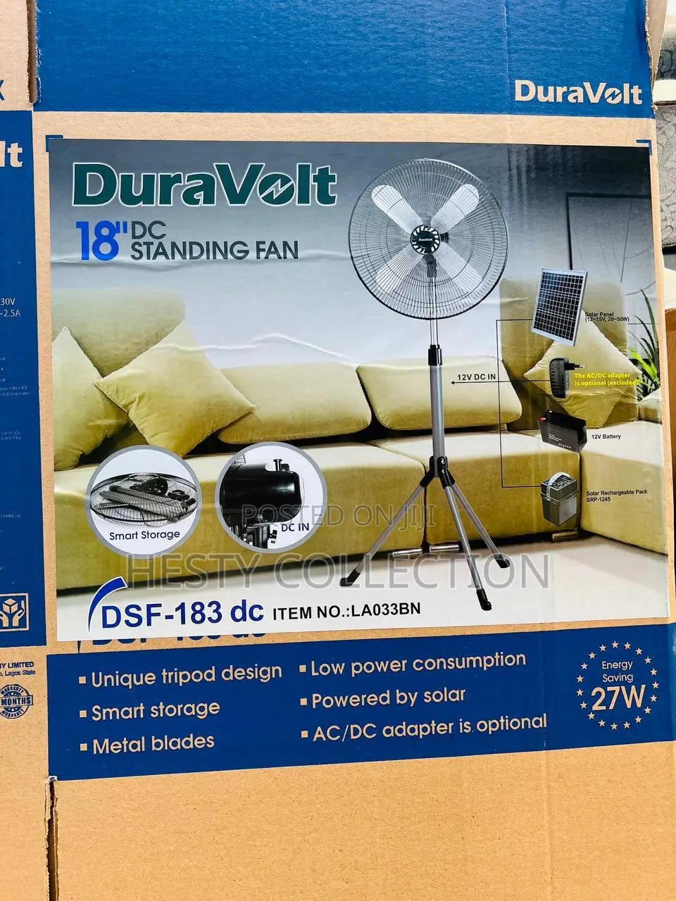 18 Inches DC Standing Fan Duravolt