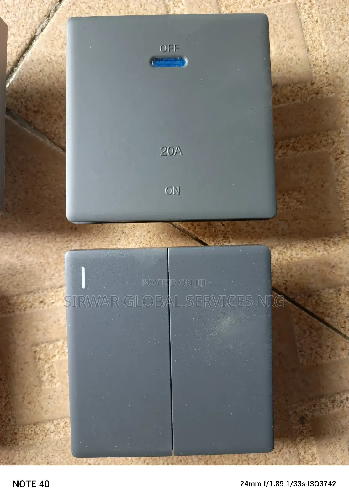Unbranded Gray Switch And Socket
