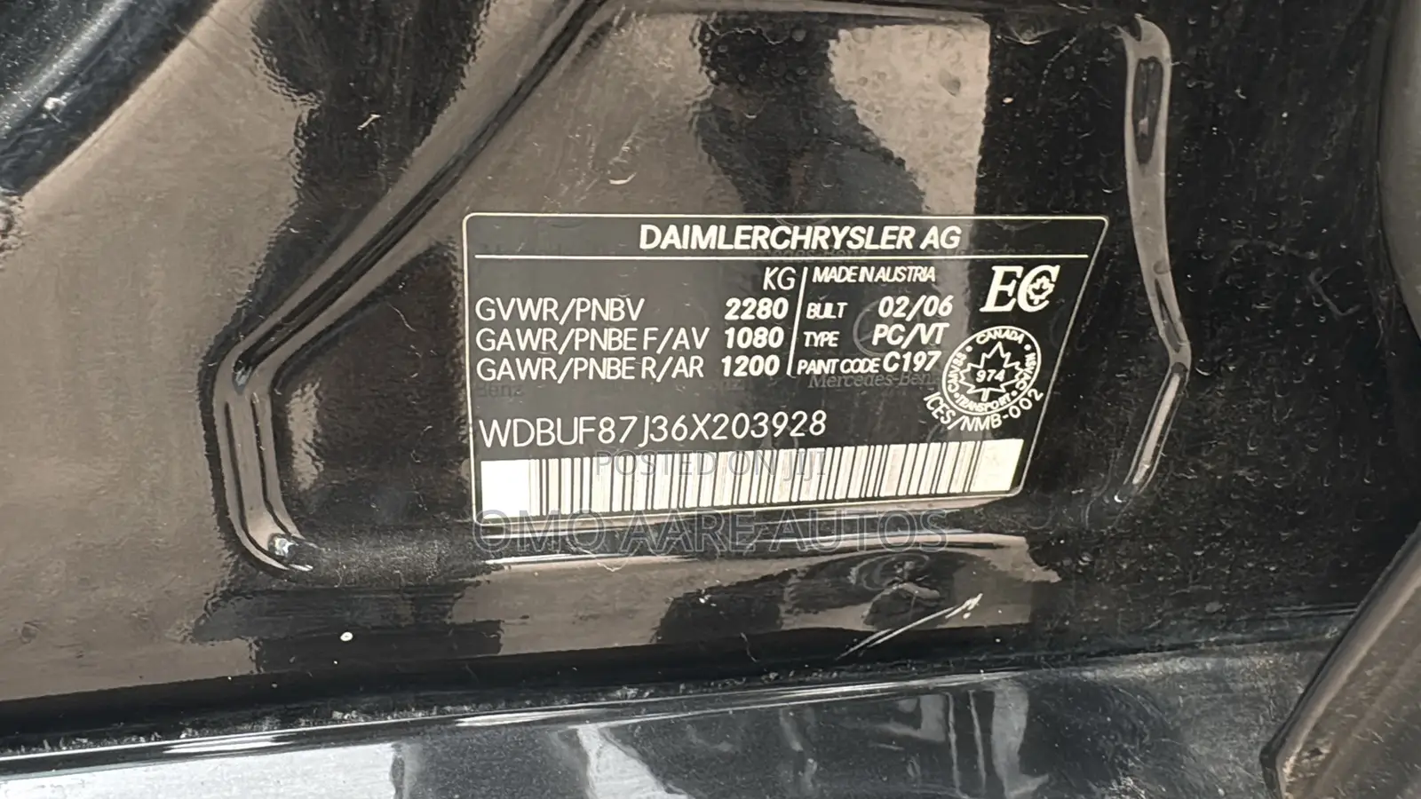 Mercedes-Benz E350 2006 Black