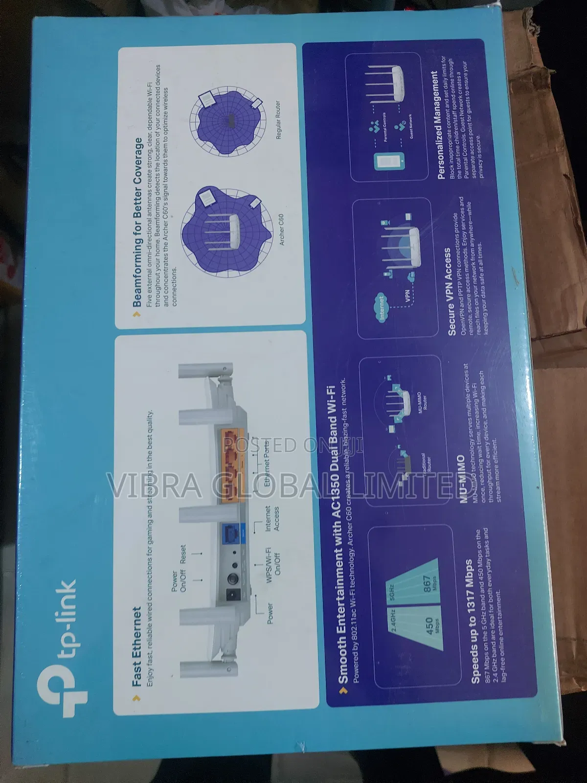 Archer C60 Ac1350 Wifi Router