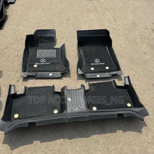 Black Tpe Double Layer Foot Mat for Ml350 and GLK 350