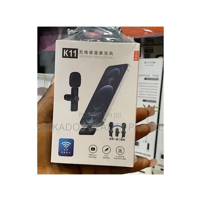 Microphone 2-in-1 Collar Wireless Microphone for iPhone