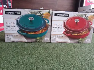 Tramontina Covered Braiser Enameled Cast Iron 4-Q Pot