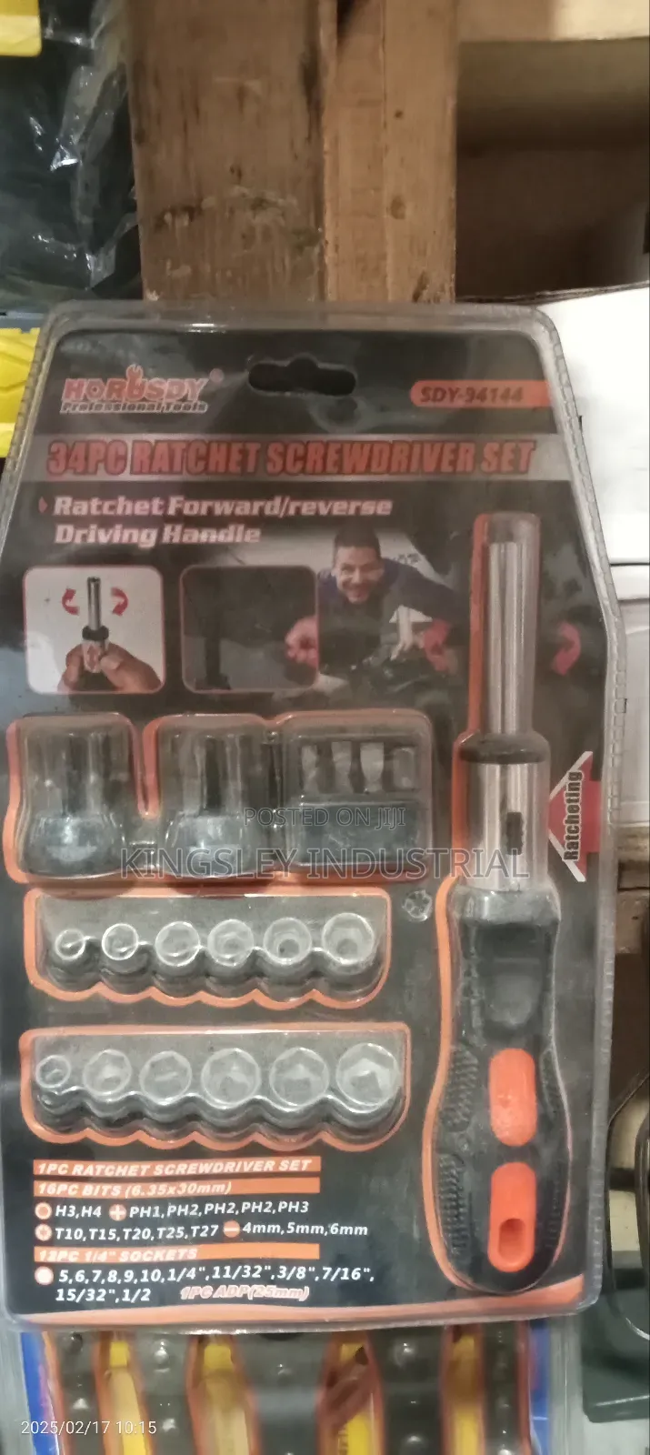 34pcs Ratchet Screwdriver Sets