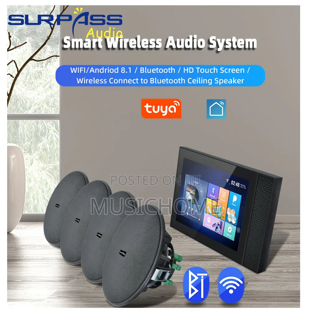 7inch Wireless Wifi Multi Room Audio System Wall Amplifier