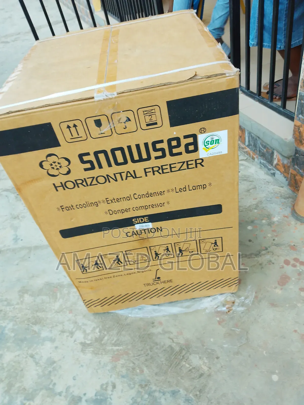 Fast Cooling Snowsea Chest Freezer (Bd-158) Silver