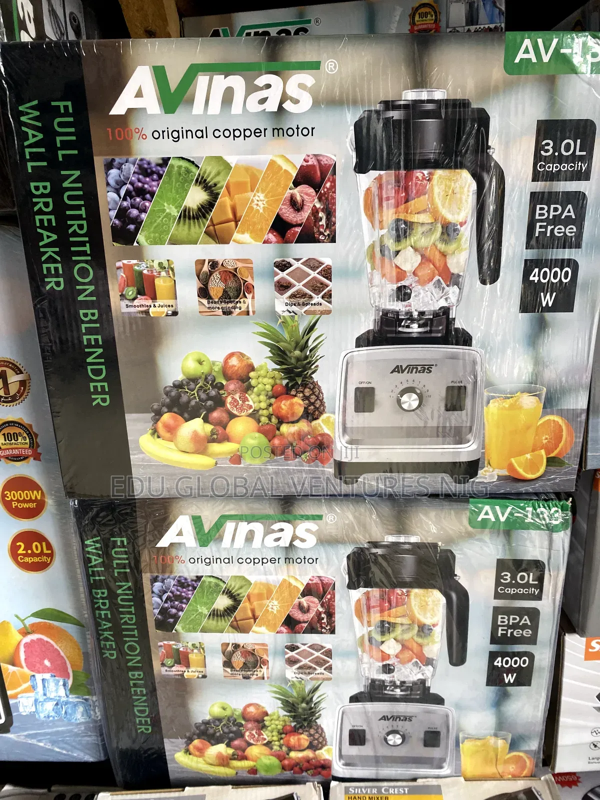 Avinas 3litres Professional Blender 4000watts