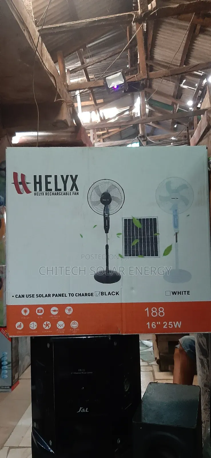 Solar Fan With Panel