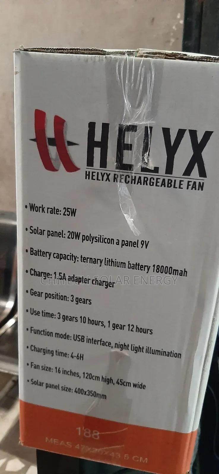 Solar Fan With Panel