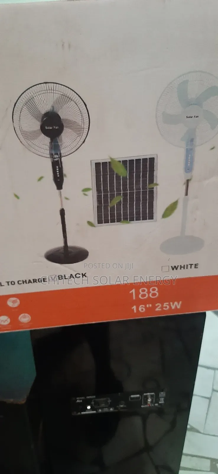 Solar Fan With Panel