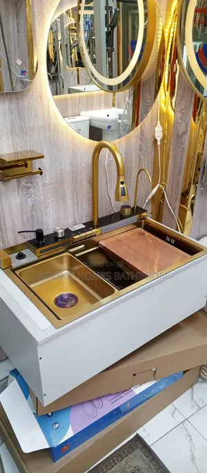 Executive Gold Luxury Kitchen Sink