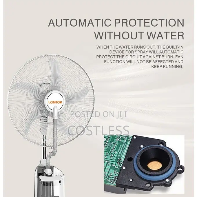 Rechargeable Water Mist Fan