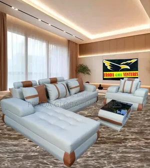 Simply Classical. Set of L-Shape Sofa,Single Chair and Table