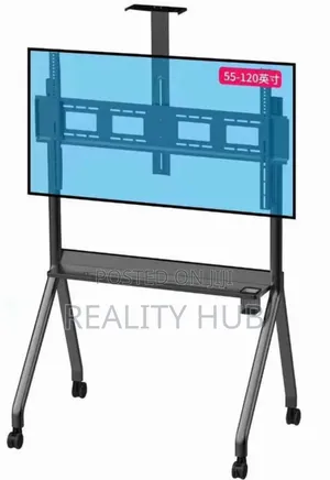 Heavy Duty Adjustable Mobile Tv Cart 60"-120" Up to 265ibs