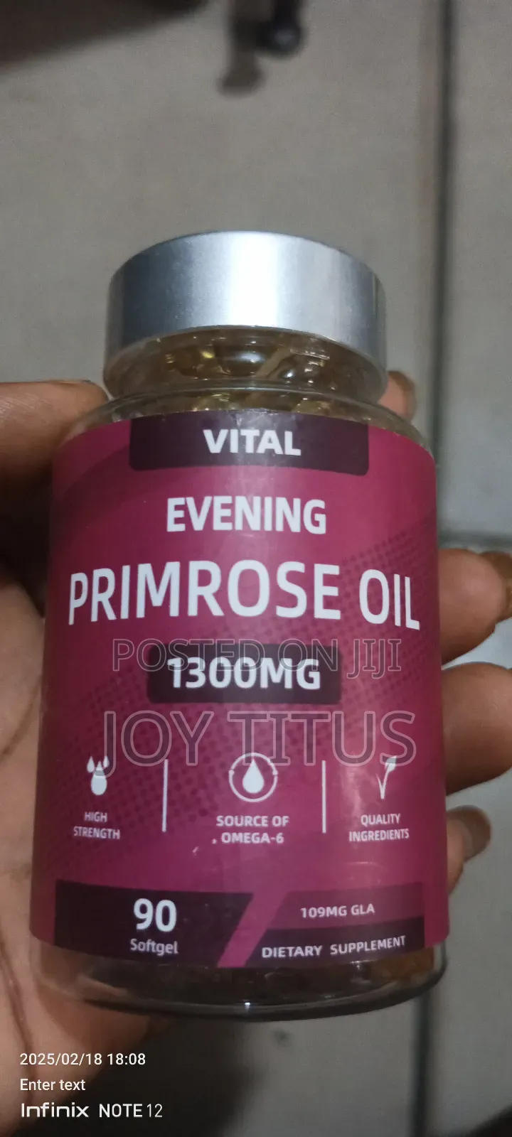 Evening Primrose 1300mg 90 Soft Gel