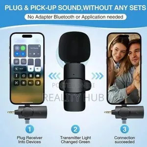 3 in 1 Mini Double Microphone,Wireless Lavalier Lapel Mic